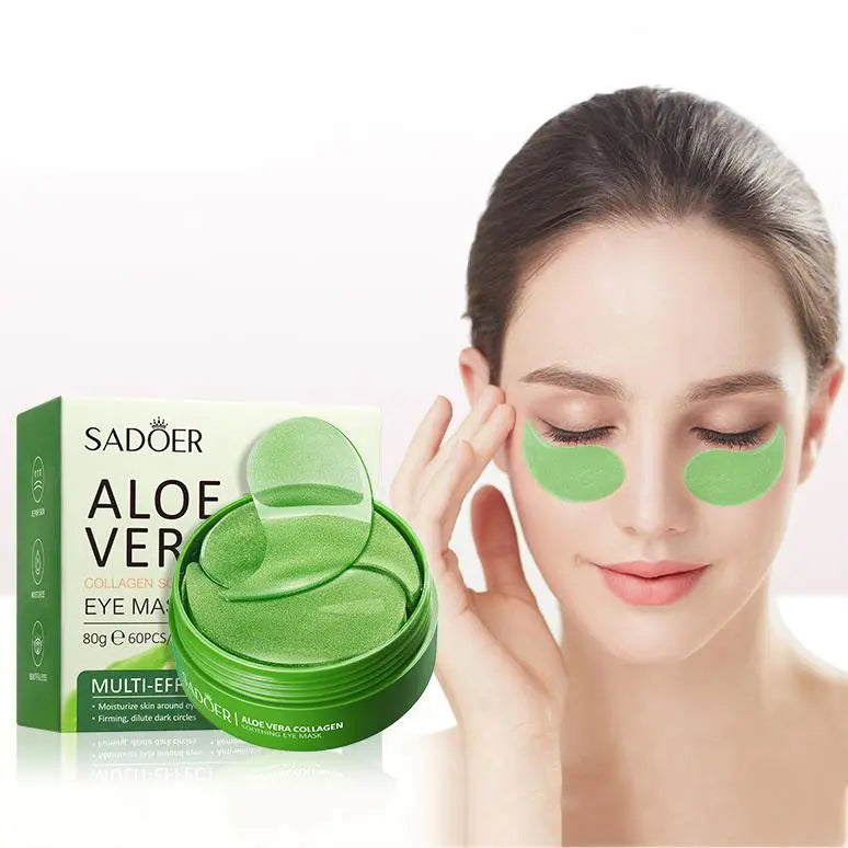 Aloe Vera & Kollagen ögonmaske 60 stk AuroraNorge